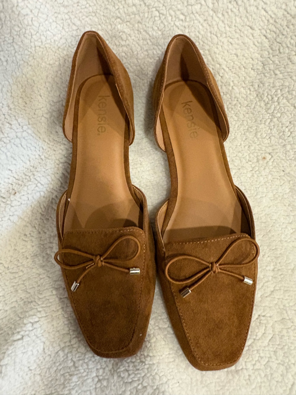 Kensie Brown Suede Loafers  Womens 8.5